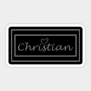 Christian Heart Sticker